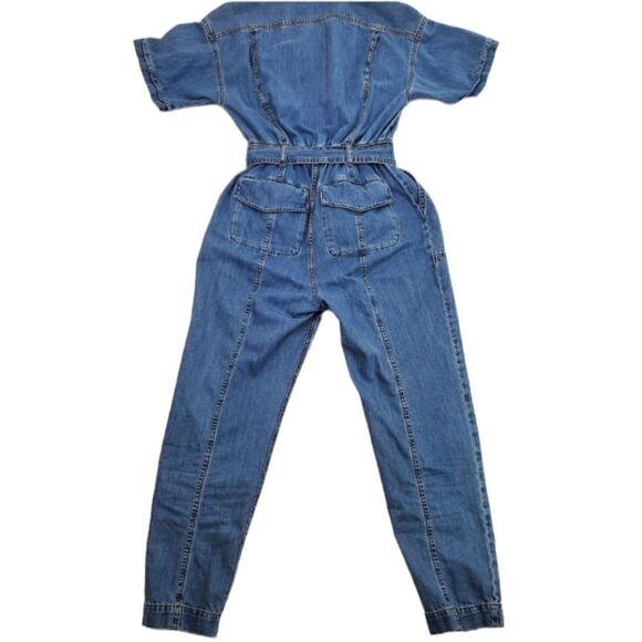 Frame Arie Denim Jumpsuit Size X Small Tall Petite - Picture 8 of 14